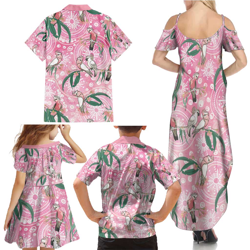 Australia Galah Aboriginal Family Matching Summer Maxi Dress and Hawaiian Shirt Breast Cancer Awareness - Aussie Hoodie