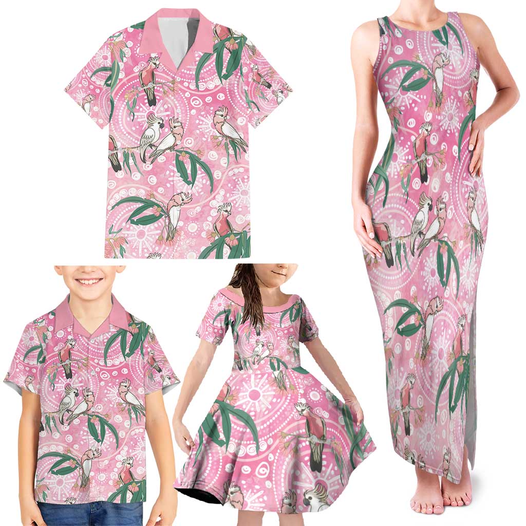 Australia Galah Aboriginal Family Matching Tank Maxi Dress and Hawaiian Shirt Breast Cancer Awareness - Aussie Hoodie