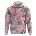 Australia Galah Aboriginal Hoodie Breast Cancer Awareness - Aussie Hoodie