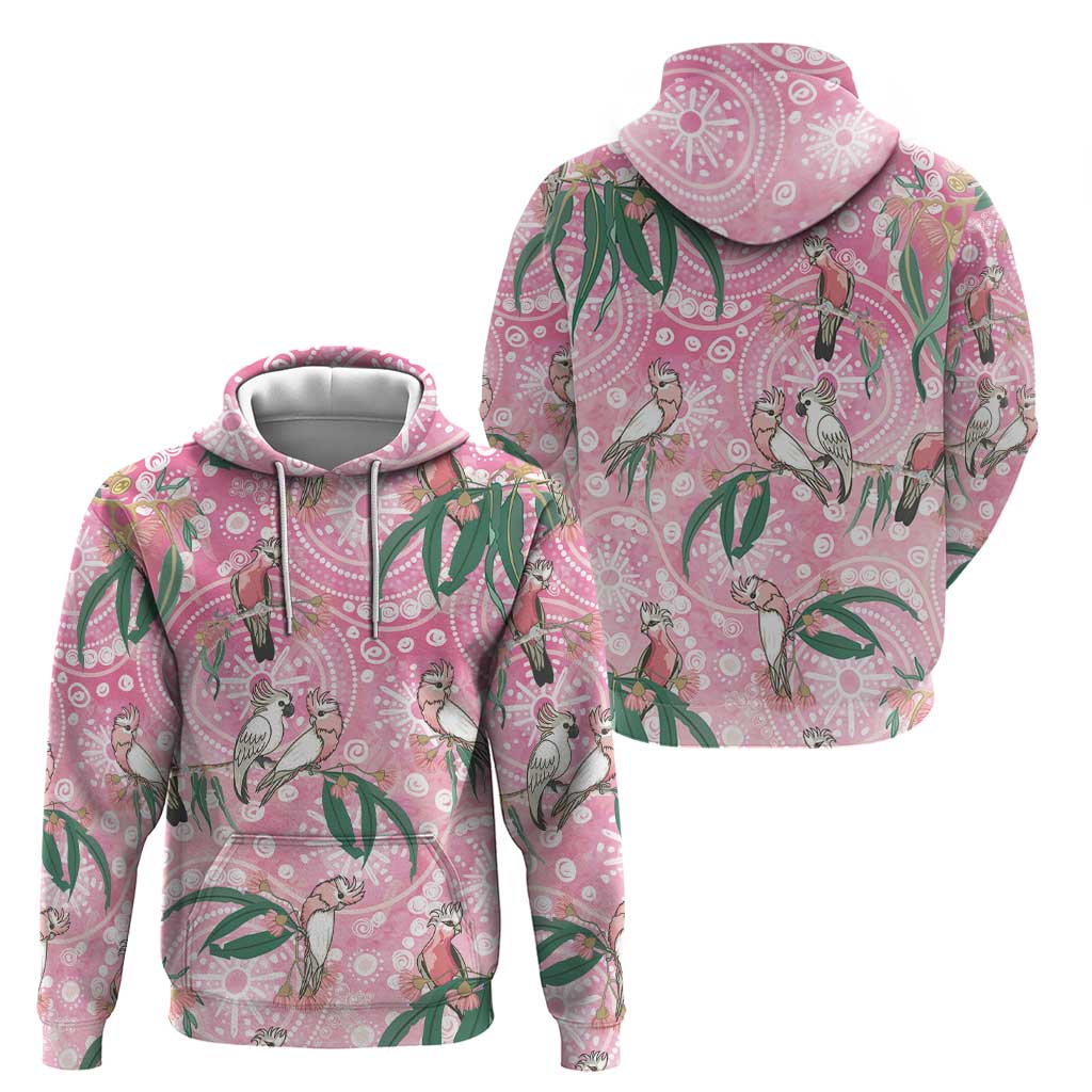 Australia Galah Aboriginal Hoodie Breast Cancer Awareness - Aussie Hoodie