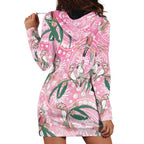 Australia Galah Aboriginal Hoodie Dress Breast Cancer Awareness - Aussie Hoodie