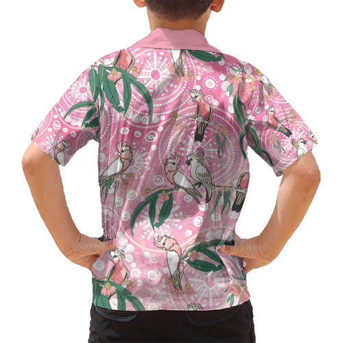 Australia Galah Aboriginal Kid Hawaiian Shirt Breast Cancer Awareness - Aussie Hoodie