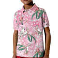 Australia Galah Aboriginal Kid Polo Shirt Breast Cancer Awareness - Aussie Hoodie