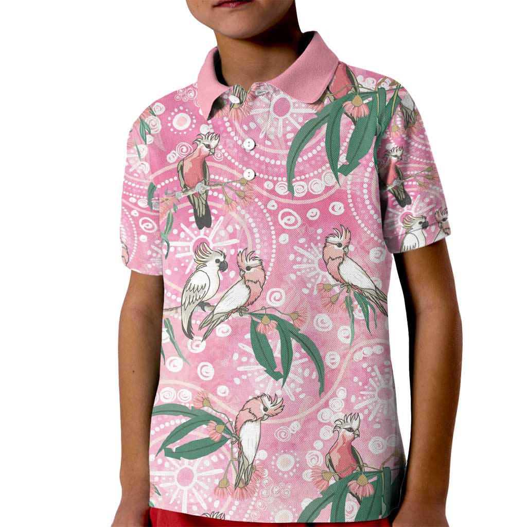 Australia Galah Aboriginal Kid Polo Shirt Breast Cancer Awareness - Aussie Hoodie