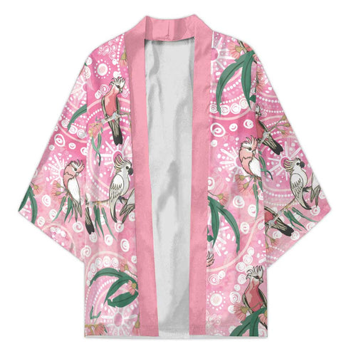 Australia Galah Aboriginal Kimono Breast Cancer Awareness - Aussie Hoodie