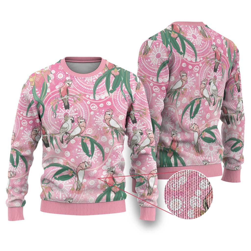 Australia Galah Aboriginal Ugly Christmas Sweater Breast Cancer Awareness - Aussie Hoodie