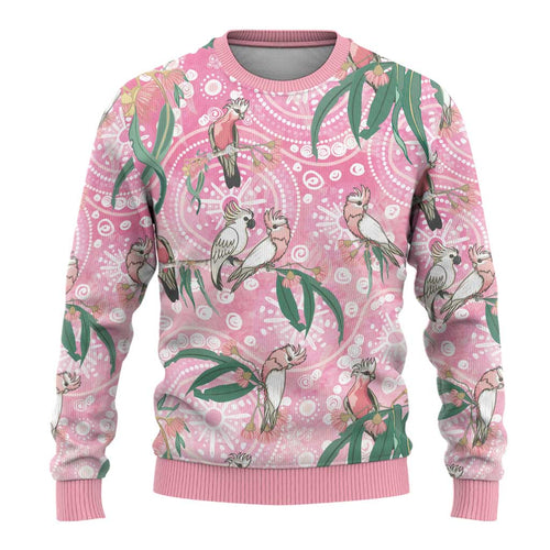 Australia Galah Aboriginal Ugly Christmas Sweater Breast Cancer Awareness - Aussie Hoodie