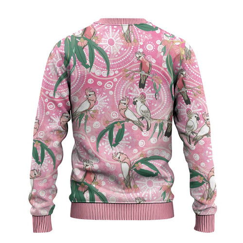 Australia Galah Aboriginal Ugly Christmas Sweater Breast Cancer Awareness - Aussie Hoodie