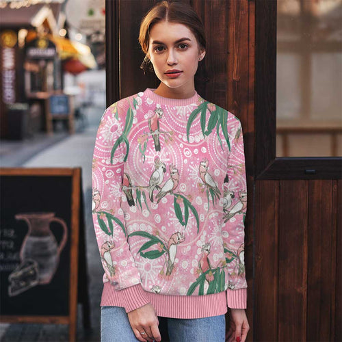 Australia Galah Aboriginal Ugly Christmas Sweater Breast Cancer Awareness - Aussie Hoodie