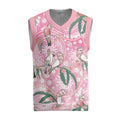 Australia Galah Aboriginal Christmas Knitted V-Neck Vest Breast Cancer Awareness - Aussie Hoodie