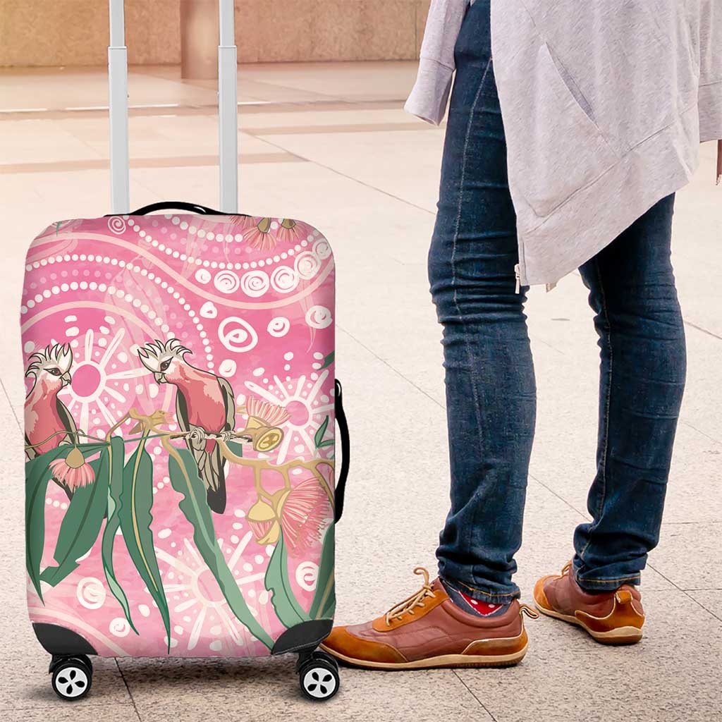 Australia Galah Aboriginal Luggage Cover Breast Cancer Awareness - Aussie Hoodie