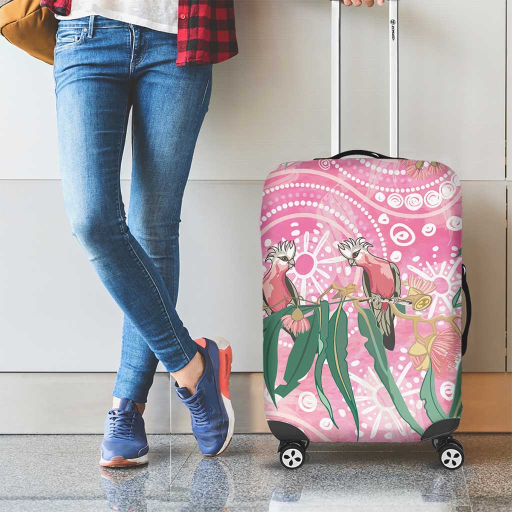 Australia Galah Aboriginal Luggage Cover Breast Cancer Awareness - Aussie Hoodie