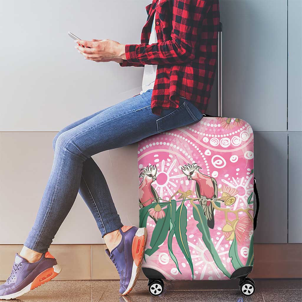 Australia Galah Aboriginal Luggage Cover Breast Cancer Awareness - Aussie Hoodie