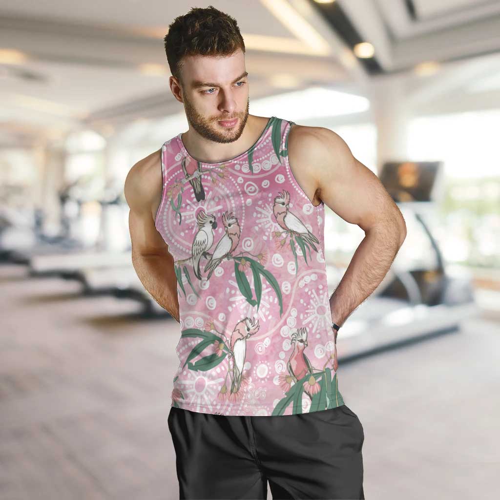Australia Galah Aboriginal Men Tank Top Breast Cancer Awareness - Aussie Hoodie