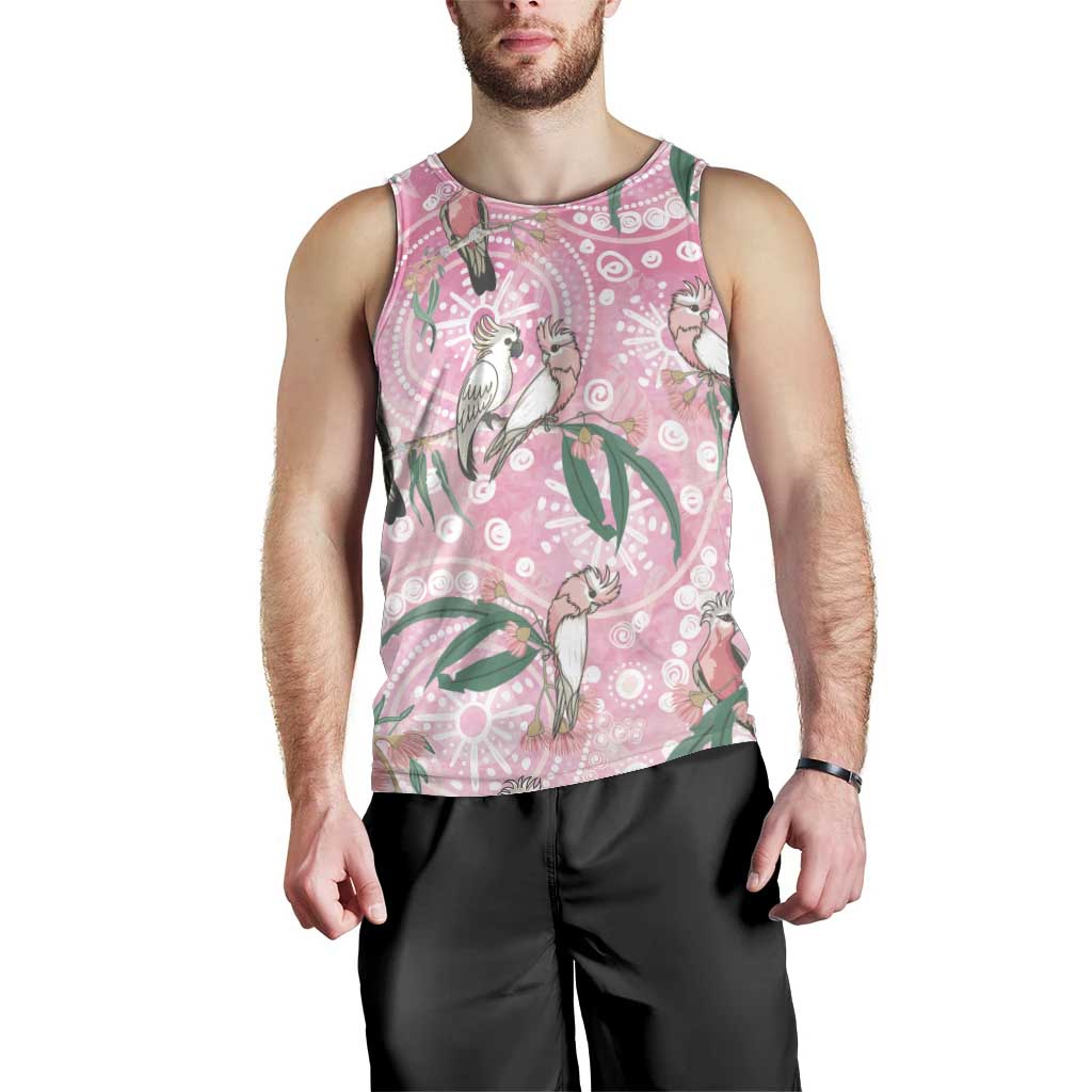 Australia Galah Aboriginal Men Tank Top Breast Cancer Awareness - Aussie Hoodie