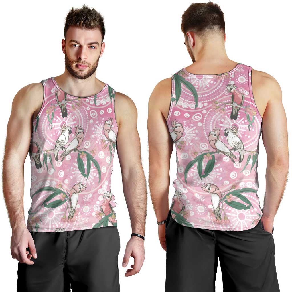 Australia Galah Aboriginal Men Tank Top Breast Cancer Awareness - Aussie Hoodie