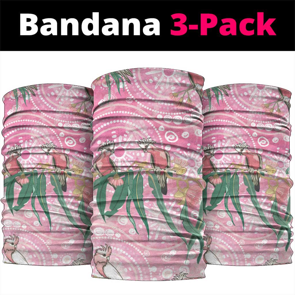 Australia Galah Aboriginal Neck Gaiter Breast Cancer Awareness - Aussie Hoodie