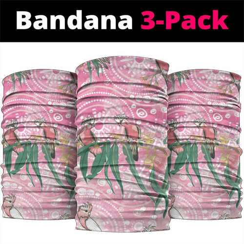 Australia Galah Aboriginal Neck Gaiter Breast Cancer Awareness - Aussie Hoodie