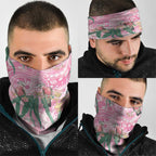 Australia Galah Aboriginal Neck Gaiter Breast Cancer Awareness - Aussie Hoodie