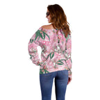 Australia Galah Aboriginal Off Shoulder Sweater Breast Cancer Awareness - Aussie Hoodie