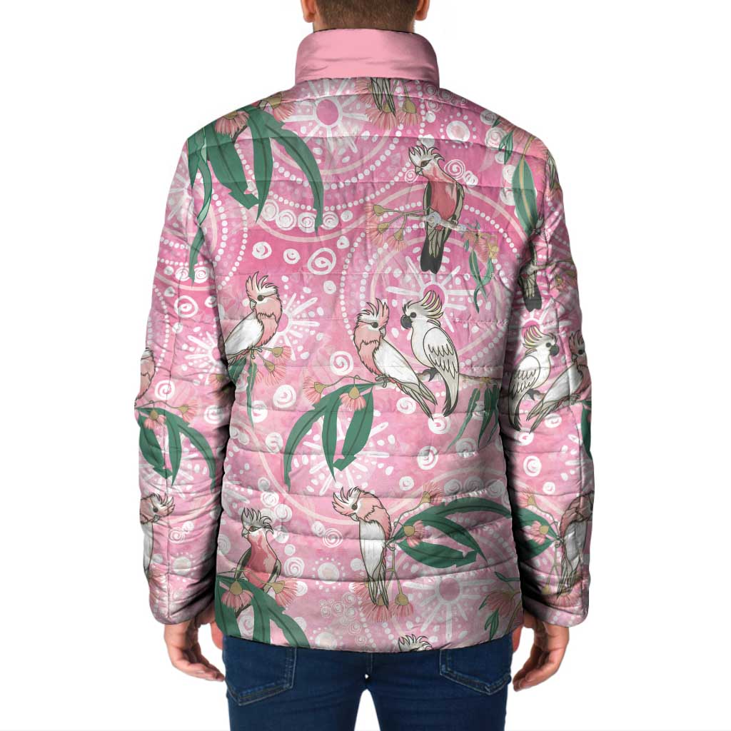 Australia Galah Aboriginal Padded Jacket Breast Cancer Awareness - Aussie Hoodie
