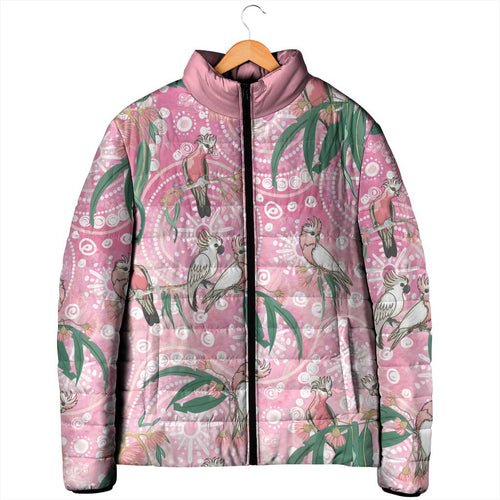 Australia Galah Aboriginal Padded Jacket Breast Cancer Awareness - Aussie Hoodie