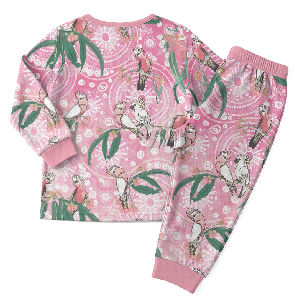 Australia Galah Aboriginal Christmas Pajama Set Breast Cancer Awareness - Aussie Hoodie