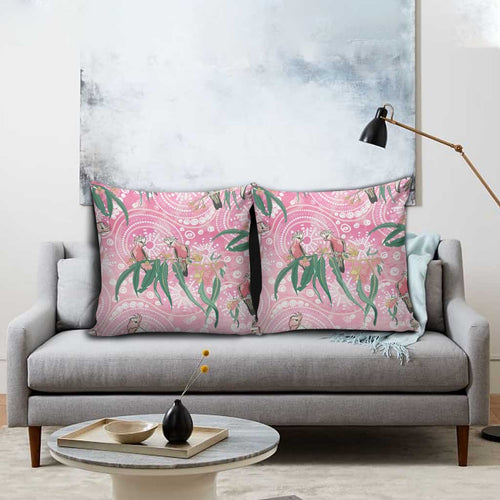 Australia Galah Aboriginal Pillow Cover Breast Cancer Awareness - Aussie Hoodie