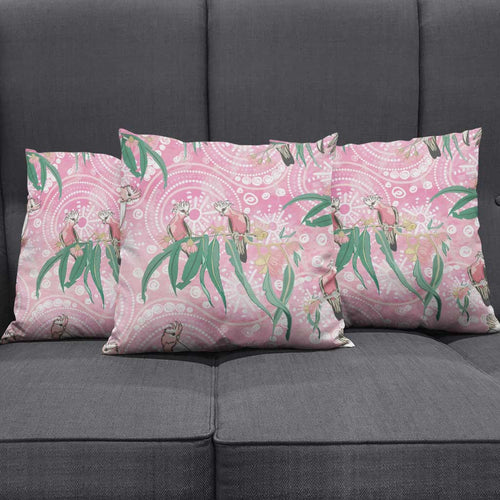 Australia Galah Aboriginal Pillow Cover Breast Cancer Awareness - Aussie Hoodie