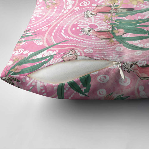 Australia Galah Aboriginal Pillow Cover Breast Cancer Awareness - Aussie Hoodie