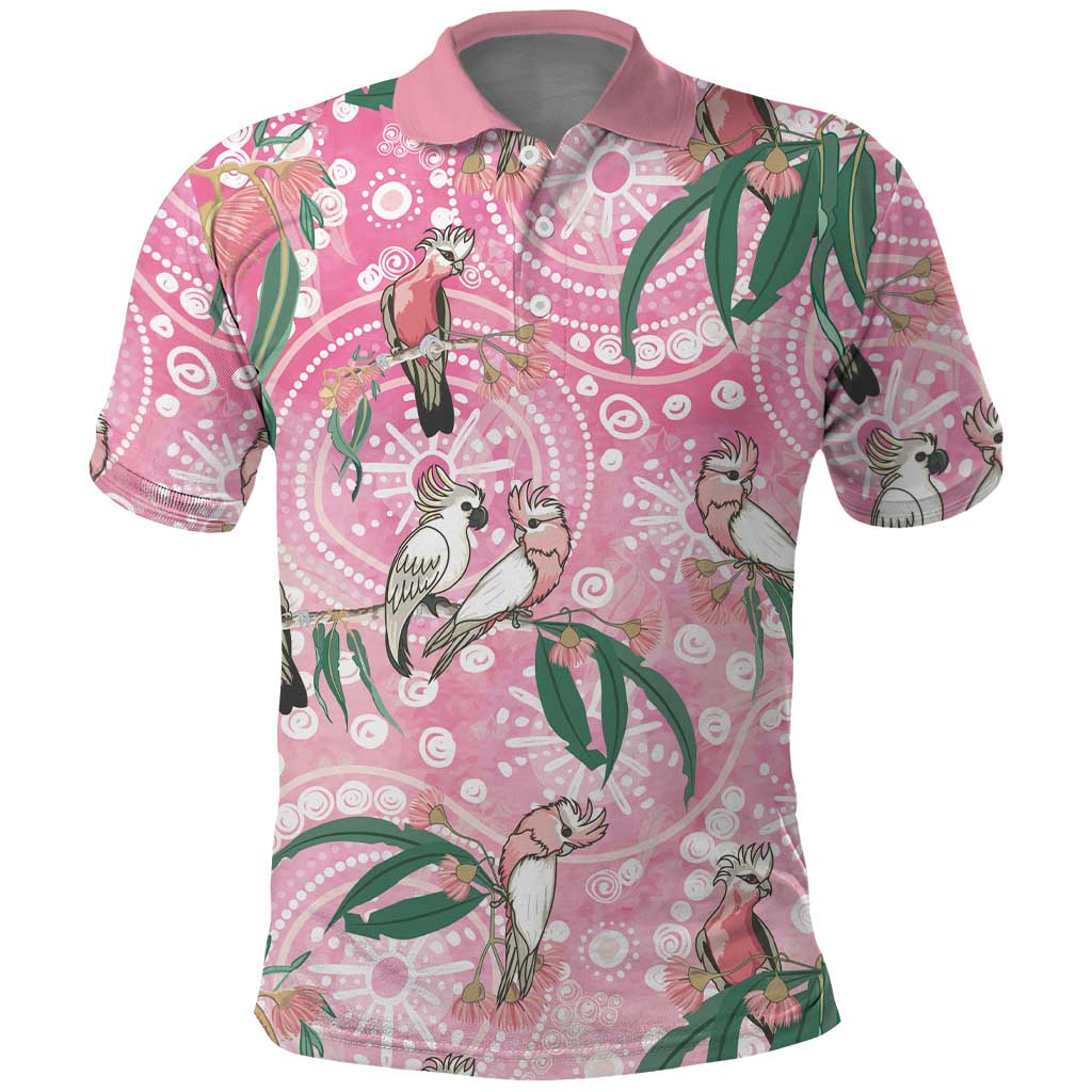 Australia Galah Aboriginal Polo Shirt Breast Cancer Awareness - Aussie Hoodie