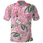 Australia Galah Aboriginal Polo Shirt Breast Cancer Awareness - Aussie Hoodie