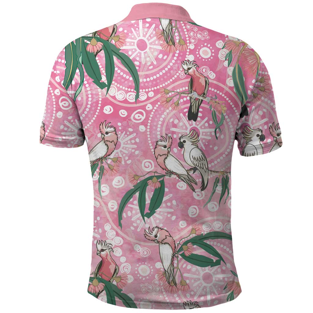 Australia Galah Aboriginal Polo Shirt Breast Cancer Awareness - Aussie Hoodie