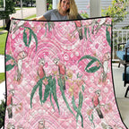 Australia Galah Aboriginal Quilt Breast Cancer Awareness - Aussie Hoodie