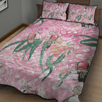 Australia Galah Aboriginal Quilt Bed Set Breast Cancer Awareness - Aussie Hoodie