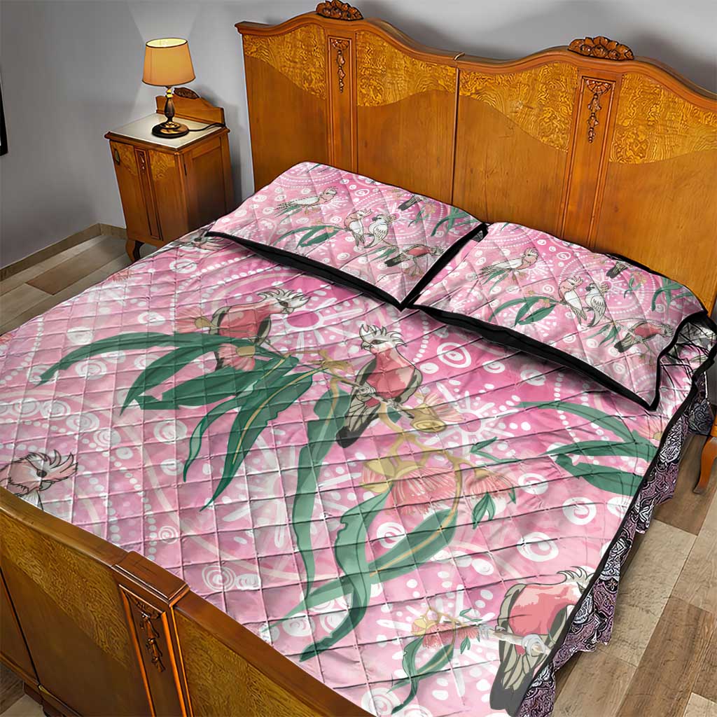 Australia Galah Aboriginal Quilt Bed Set Breast Cancer Awareness - Aussie Hoodie
