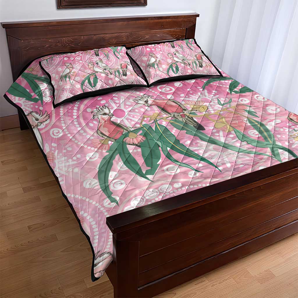 Australia Galah Aboriginal Quilt Bed Set Breast Cancer Awareness - Aussie Hoodie