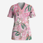 Australia Galah Aboriginal Scrub Top Breast Cancer Awareness - Aussie Hoodie