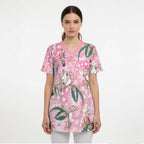 Australia Galah Aboriginal Scrub Top Breast Cancer Awareness - Aussie Hoodie