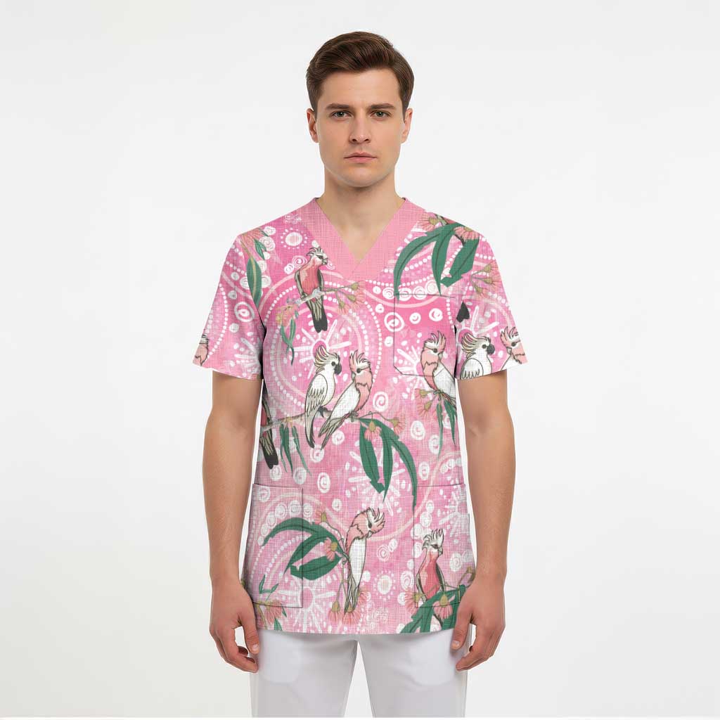 Australia Galah Aboriginal Scrub Top Breast Cancer Awareness - Aussie Hoodie
