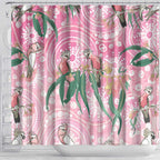 Australia Galah Aboriginal Shower Curtain Breast Cancer Awareness - Aussie Hoodie