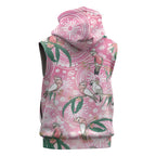 Australia Galah Aboriginal Sleeveless Hoodie Breast Cancer Awareness - Aussie Hoodie