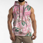 Australia Galah Aboriginal Sleeveless Hoodie Breast Cancer Awareness - Aussie Hoodie
