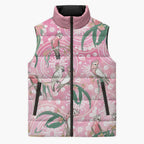 Australia Galah Aboriginal Sleeveless Puffer Jacket Breast Cancer Awareness - Aussie Hoodie