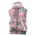 Australia Galah Aboriginal Sleeveless Zip Hoodie Breast Cancer Awareness LT7