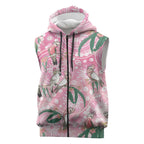 Australia Galah Aboriginal Sleeveless Zip Hoodie Breast Cancer Awareness LT7