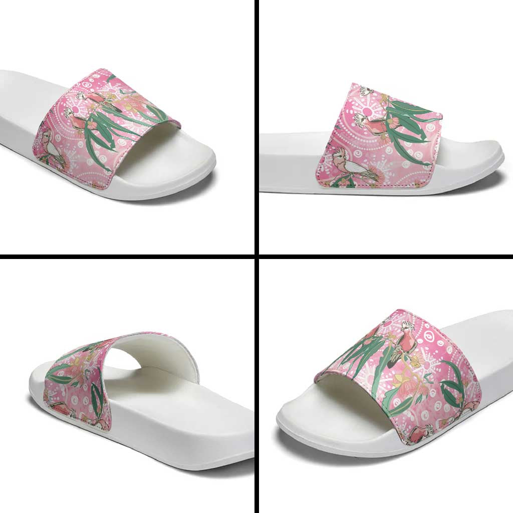 Australia Galah Aboriginal Slide Sandals Breast Cancer Awareness - Aussie Hoodie
