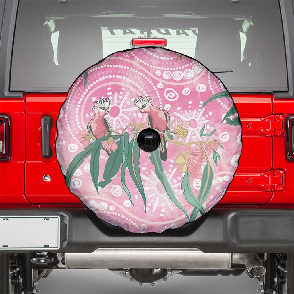Australia Galah Aboriginal Spare Tire Cover Breast Cancer Awareness - Aussie Hoodie