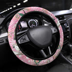 Australia Galah Aboriginal Steering Wheel Cover Breast Cancer Awareness - Aussie Hoodie