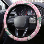 Australia Galah Aboriginal Steering Wheel Cover Breast Cancer Awareness - Aussie Hoodie
